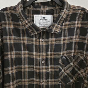 Mossy Oak Men's 3XL Plaid Button-Down Long Sleeve Shirt Cotton Outdoor